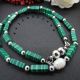 Colier handmade unicat - malachit - perla naturala