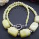 Colier handmade unicat - agate si peridot cod822