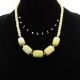 Colier handmade unicat - agate si peridot cod822