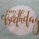 Happy Birthday on Green