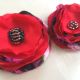 Set brose flori rosii flamenco