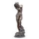 Eva-statueta din bronz cu un soclu din marmura
