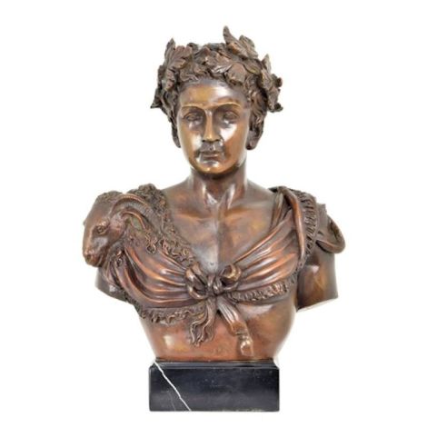 Bustul lui Cezar-statueta din bronz