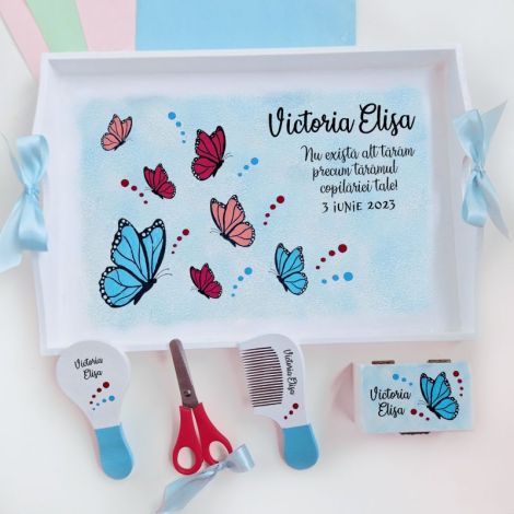 Trusou prima aniversare fluturasi personalizat