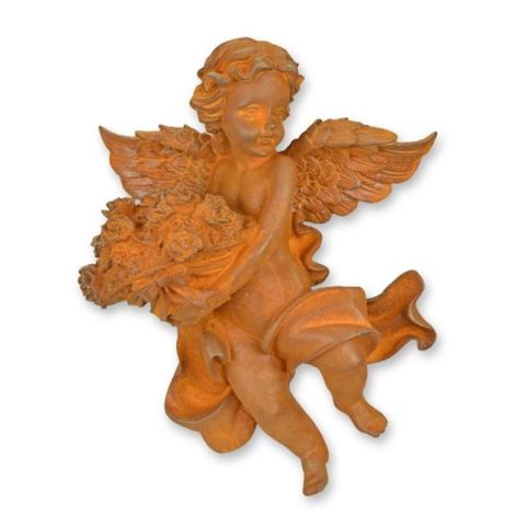 Ingeras-decoratiune de perete din fonta antichizat