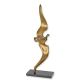 Pasare in zbor-statueta din bronz cu soclu marmura