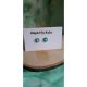 Cercei handmade Blue round flower ClayArt by Ralu