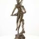 Aurora-statueta din bronz cu un soclu din marmura