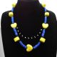 Colier handmade statement unicat - margele sticla