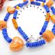 Colier handmade statement unicat - margele sticla