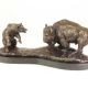 Taur cu ursul-statueta din bronz 