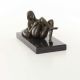 Femeie inclinata- statueta erotica din bronz