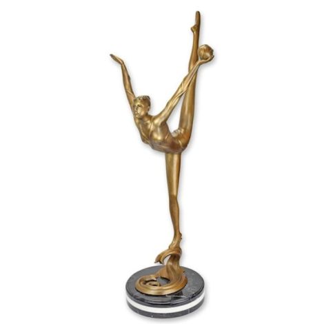 Balerina cu mingea-statueta din bronz 