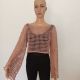 Handmade Mesh Crop Top Crosetat
