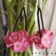 Cercei handmade statement unicat -flori - foamiran