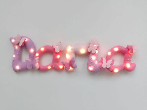 Litere textile LED decorative