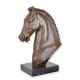 Cap de cal-statueta din bronz 