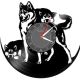 HUSKY-ceas de perete