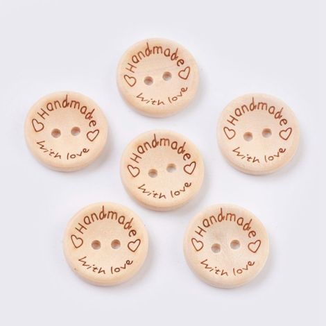 Nasturi din lemn natur "handmade with love" 20