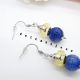 Cercei statement handmade - agate si cristale de s