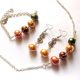 set cu perle naturale 