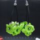 Cercei handmade statement unicat -flori - foamiran