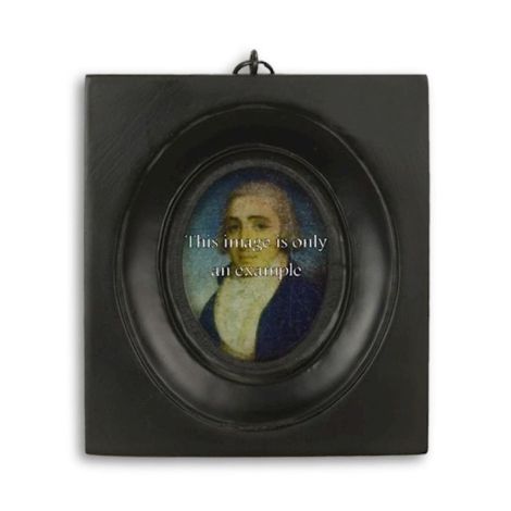 Rama neagra mica pentru un portret 