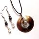 Set cu sidef si perle naturale 