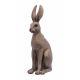 Iepure sezand-statueta din rasini