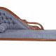 Sofa din lemn mahon cu capete de lebada