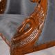 Sofa din lemn mahon cu capete de lebada 