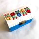 cutie lemn decorata cu motiv traditional 