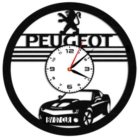 PEUGEOT-ceas de peretepersonalizabil