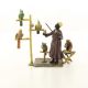 Dresor de papagali-statueta vieneza din bronz