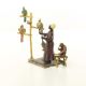 Dresor de papagali-statueta vieneza din bronz