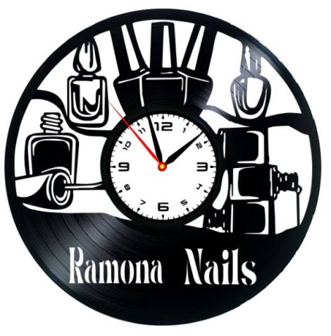 SALON MANICHIURA-ceas de perete personalizabil!