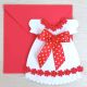 Invitatii botez rochite rosii