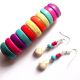 set cu howlite colorate 