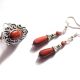 Set inel si cercei cu goldstone 