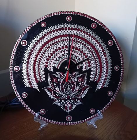 Ceas sticla mandala