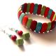 set cu howlite colorate 