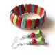set cu howlite colorate 