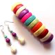 set cu howlite colorate 