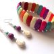 set cu howlite colorate 