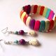 set cu howlite colorate 