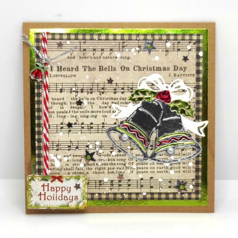 Felicitare mixed media - "Rustic Christmas" series