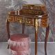Secretaire Madame Pompadour din lemn masiv 
