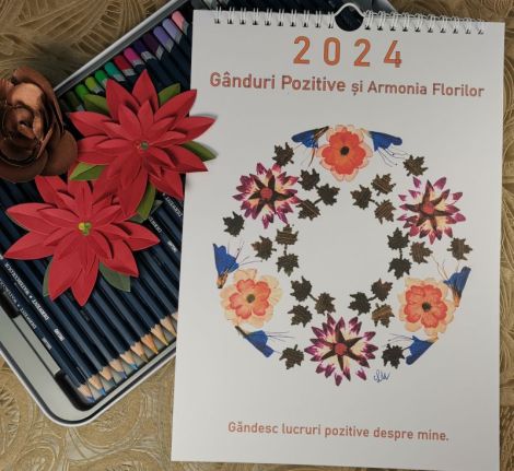 Calendar 2024 Ganduri Pozitive si Armonia Florilor