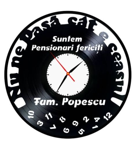 PENSIONARI FERICITI-ceas de peretepersonalizabil