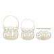 Set doua cosuri fier forjat antik white